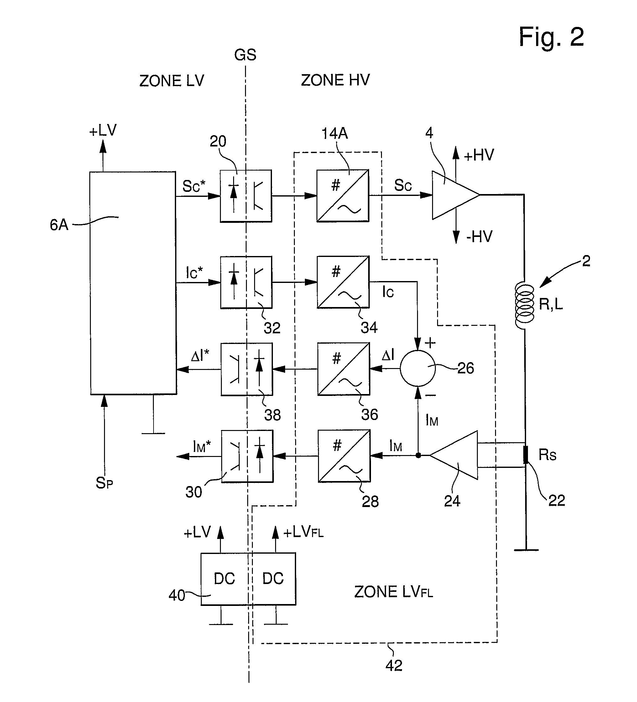 Control circuit for an electric motor having a power-supply control device