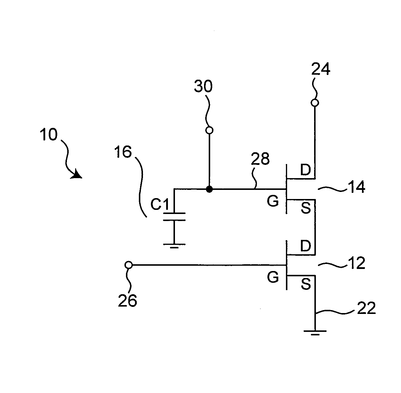 Cascode circuit and integrated circuit having it