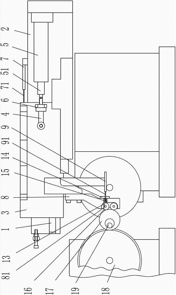Cold rolling measuring and controlling device for workblank of bearing ring