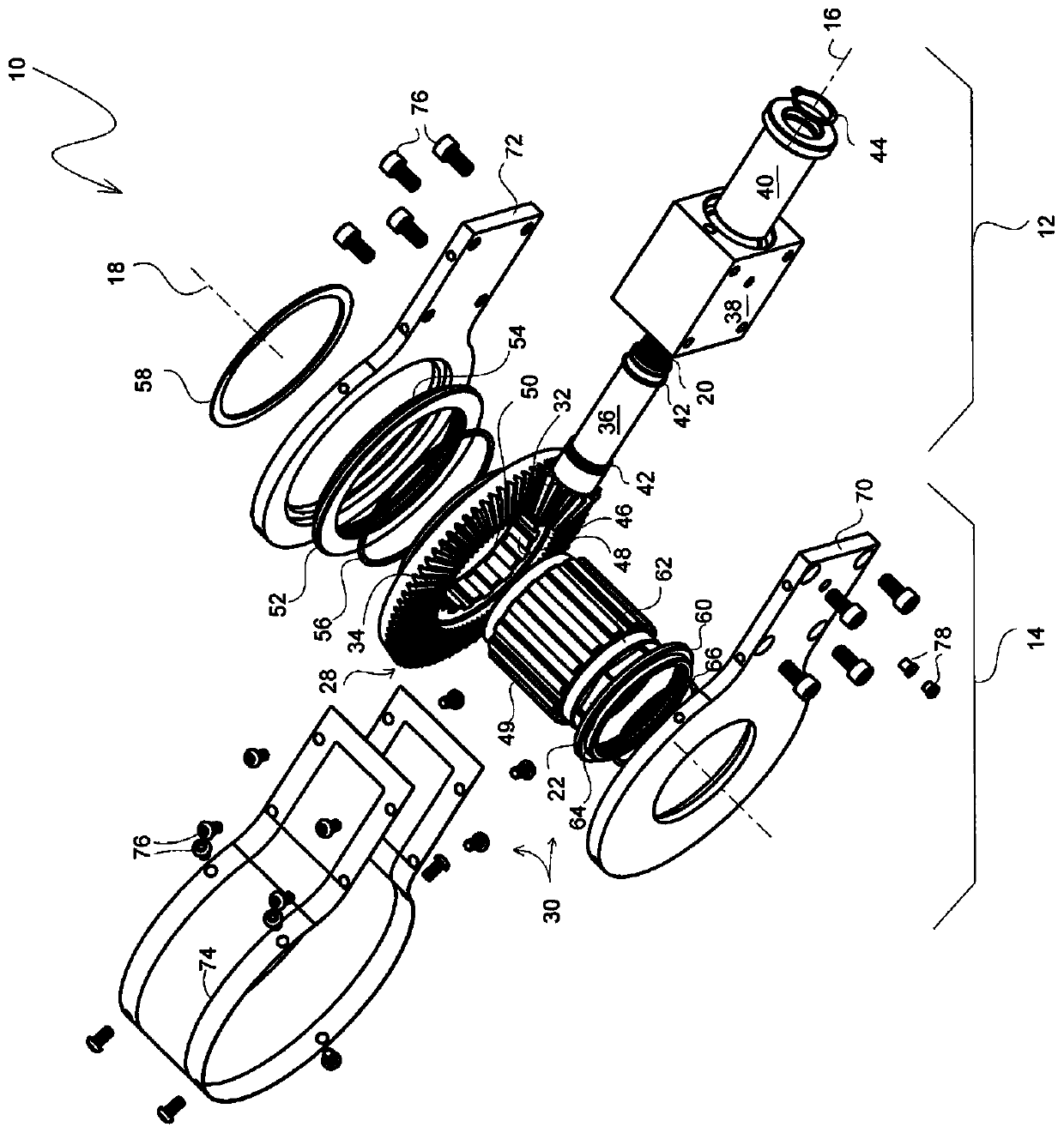 Continuous rotation torque wrench