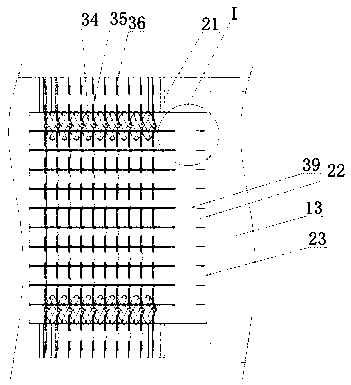 Bean curd dicing and arranging processing device