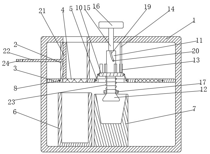 Solid-liquid separating and filtering device for squeezer