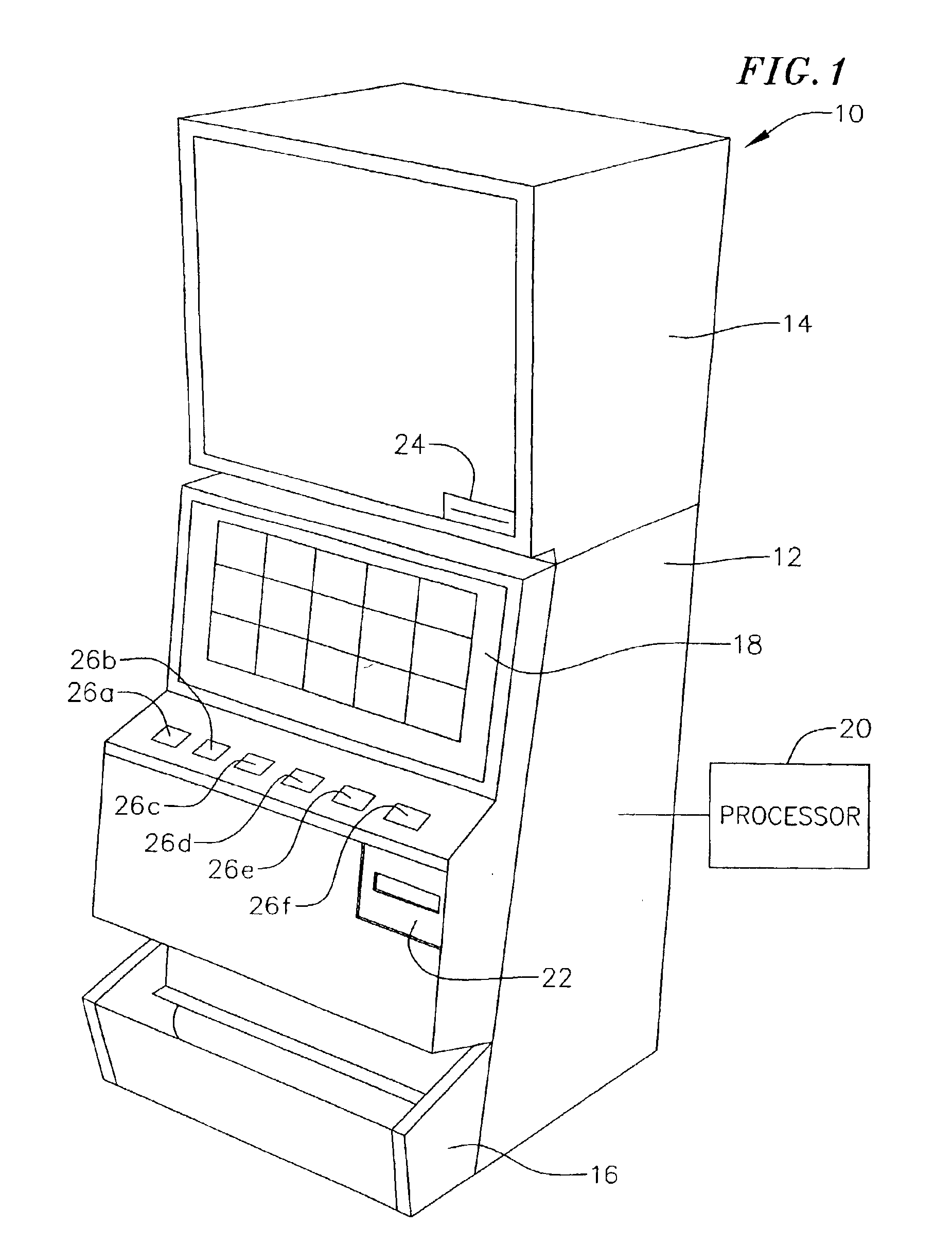 Electronic game and method for playing a game based upon removal and replacing symbols in the game matrix