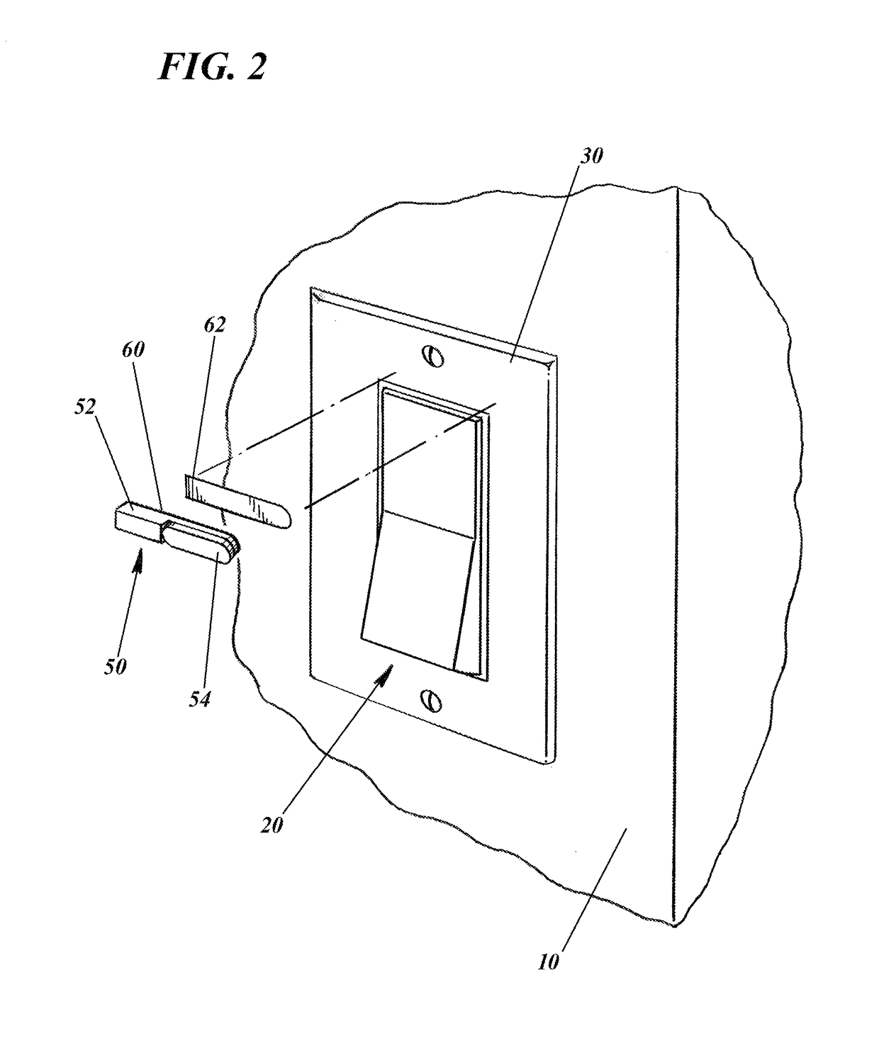 Locking device for rocker switch