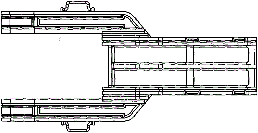 Waste filling supporting bracket