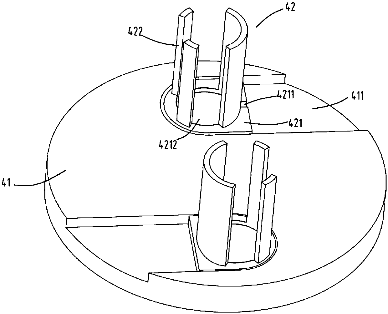 A device for rapid arrangement, grinding, shaping and collection of breaks