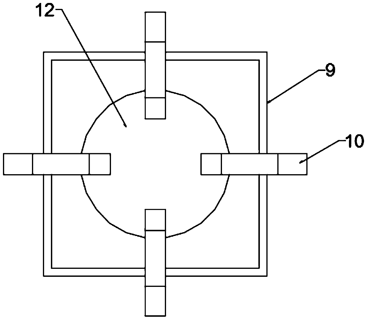 A rotary stamping die ejection mechanism