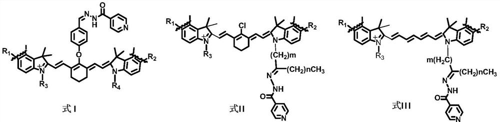 Isoniazid-indole heptamethine coupling compound and its preparation method and application