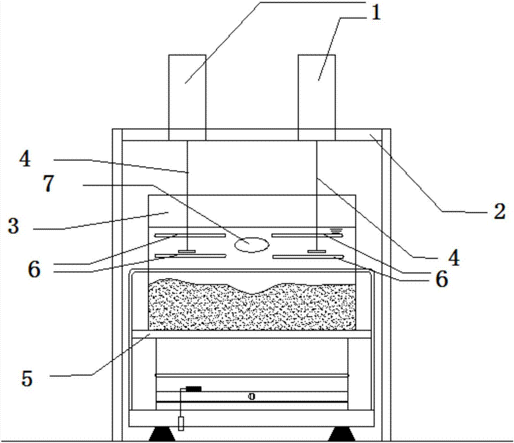 Experimental device and experimental method for simulating wave disturbance of lake