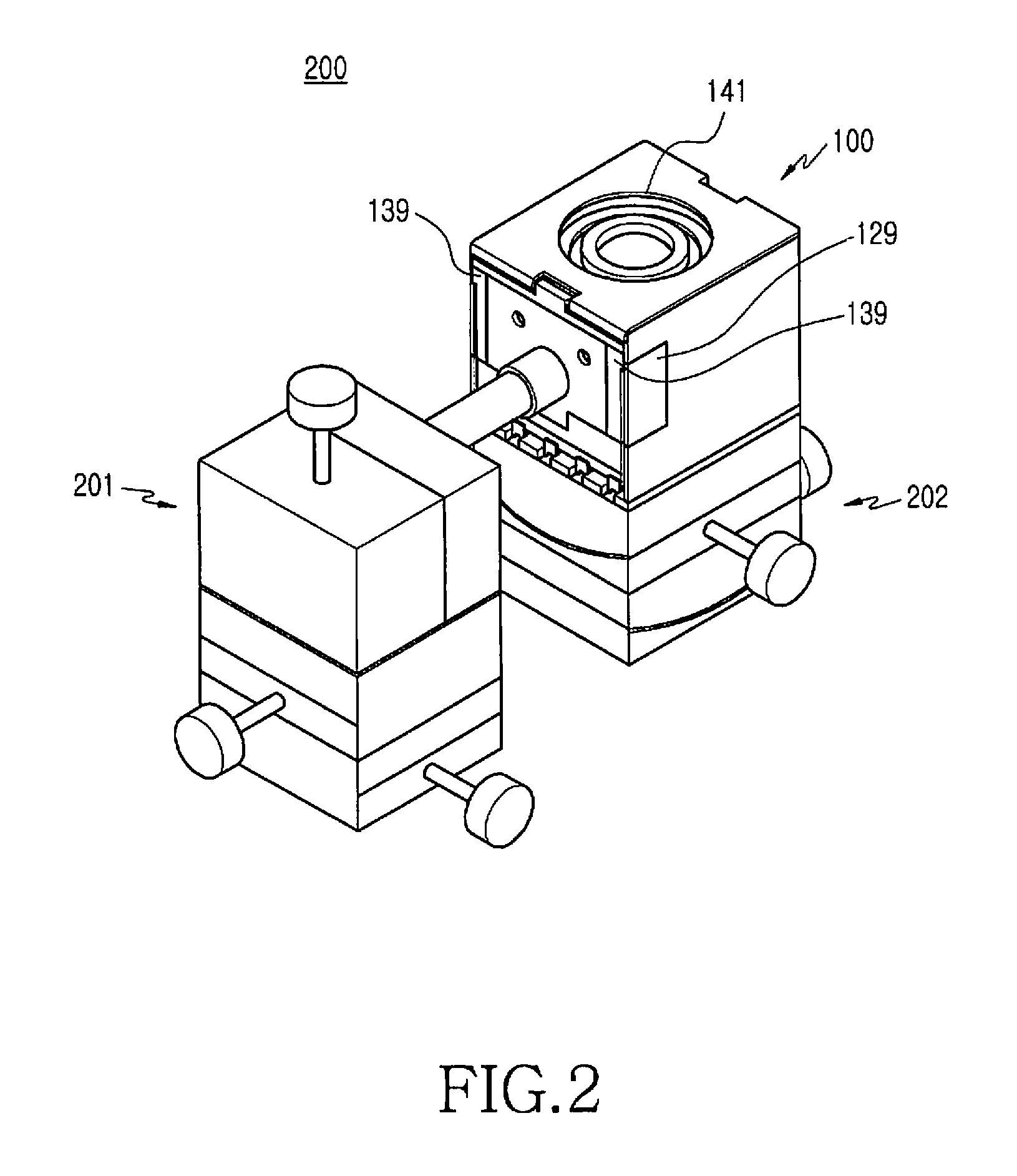 Lens assembly alignement device for camera lens module