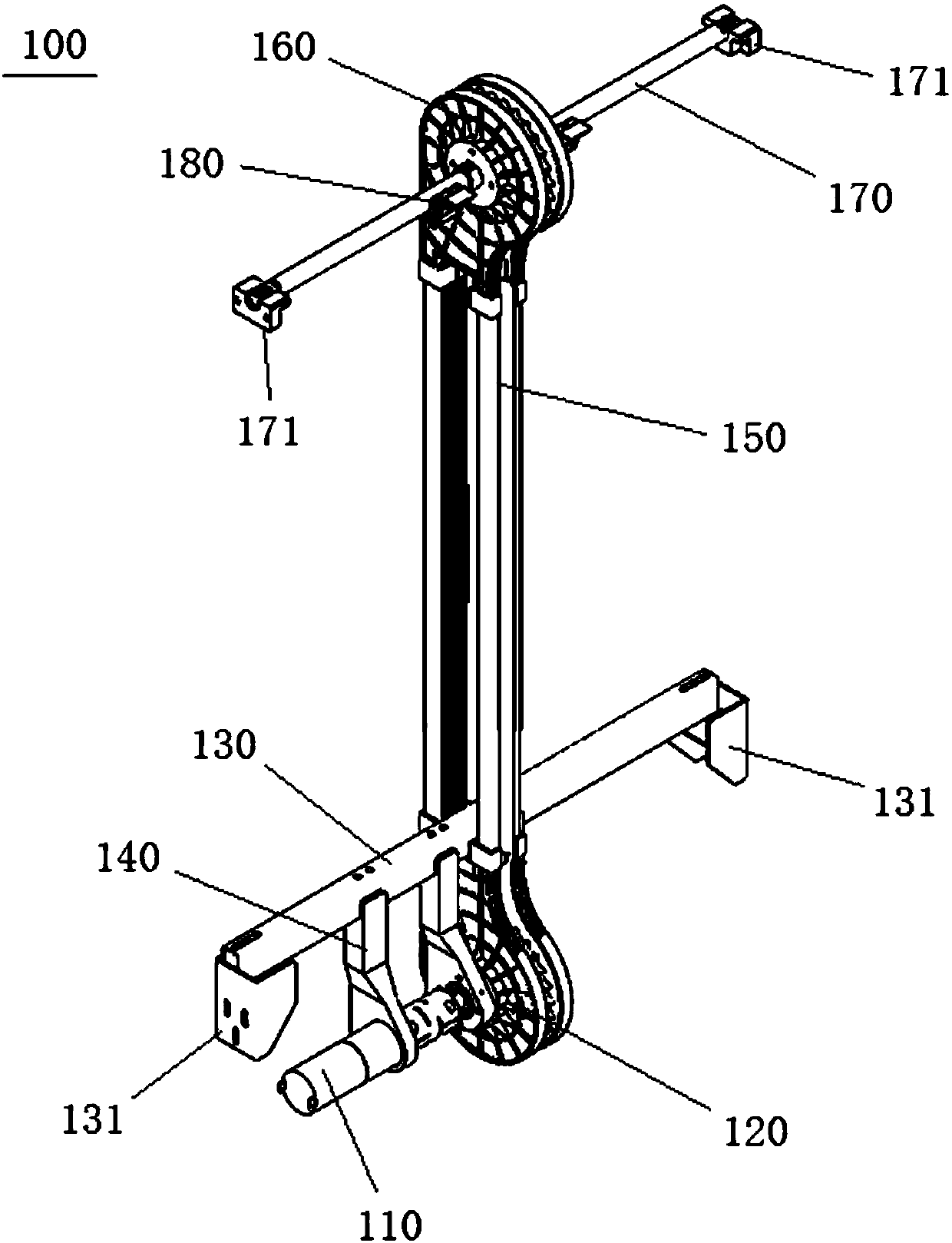 Fruit box drive separation system of automatic juicing equipment and juicing machine