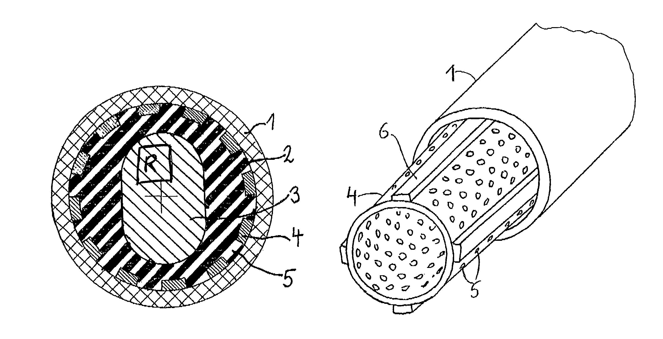 Stator for an eccentric screw pump or an eccentric worm motor operating on the Moineau principle