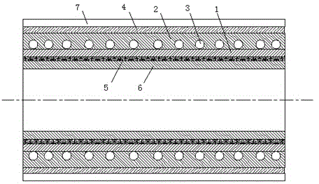 Pre-stressed steel cylinder concrete conveying pipe used for ferrous nitrate