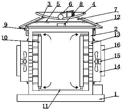 Cooling equipment for box-type substation and box-type substation