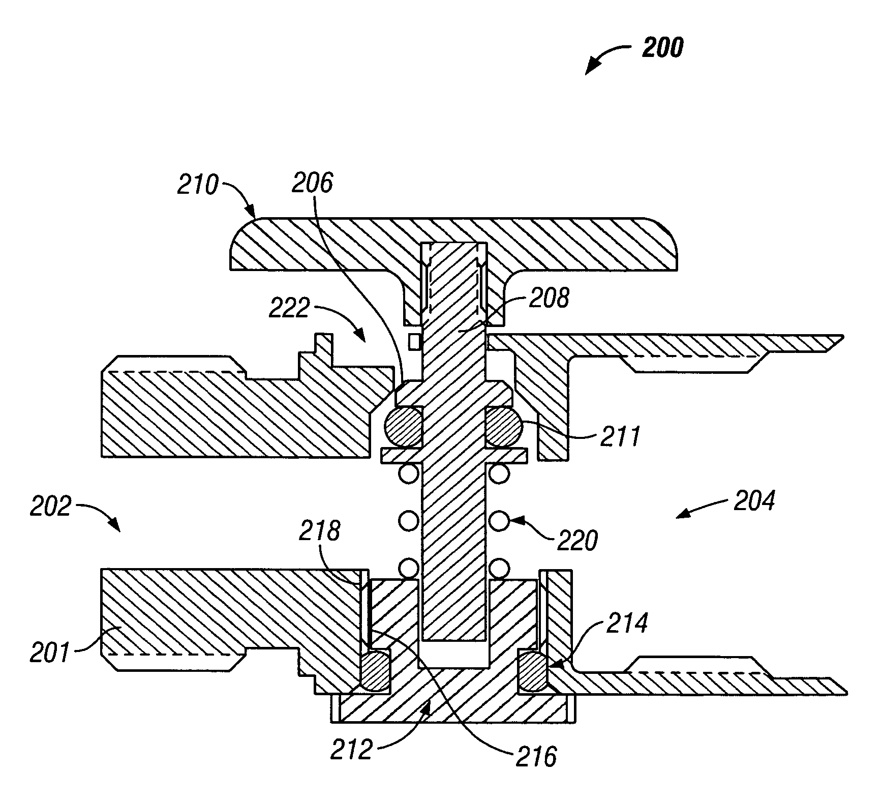 Method and apparatus for servicing a pressurized system