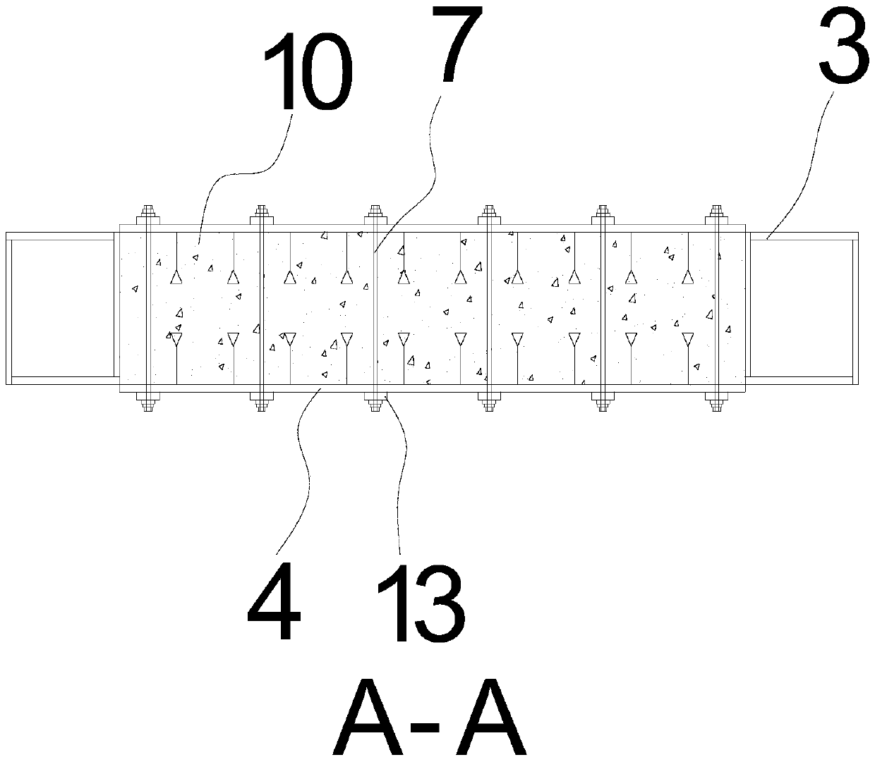 Prefabricated profiled steel sheet combined shear wall and construction method thereof