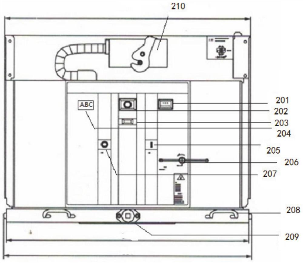 Handcart switch cabinet lower grounding handcart and method