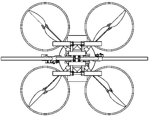 Double-layer multi-rotor transmission line inspection device