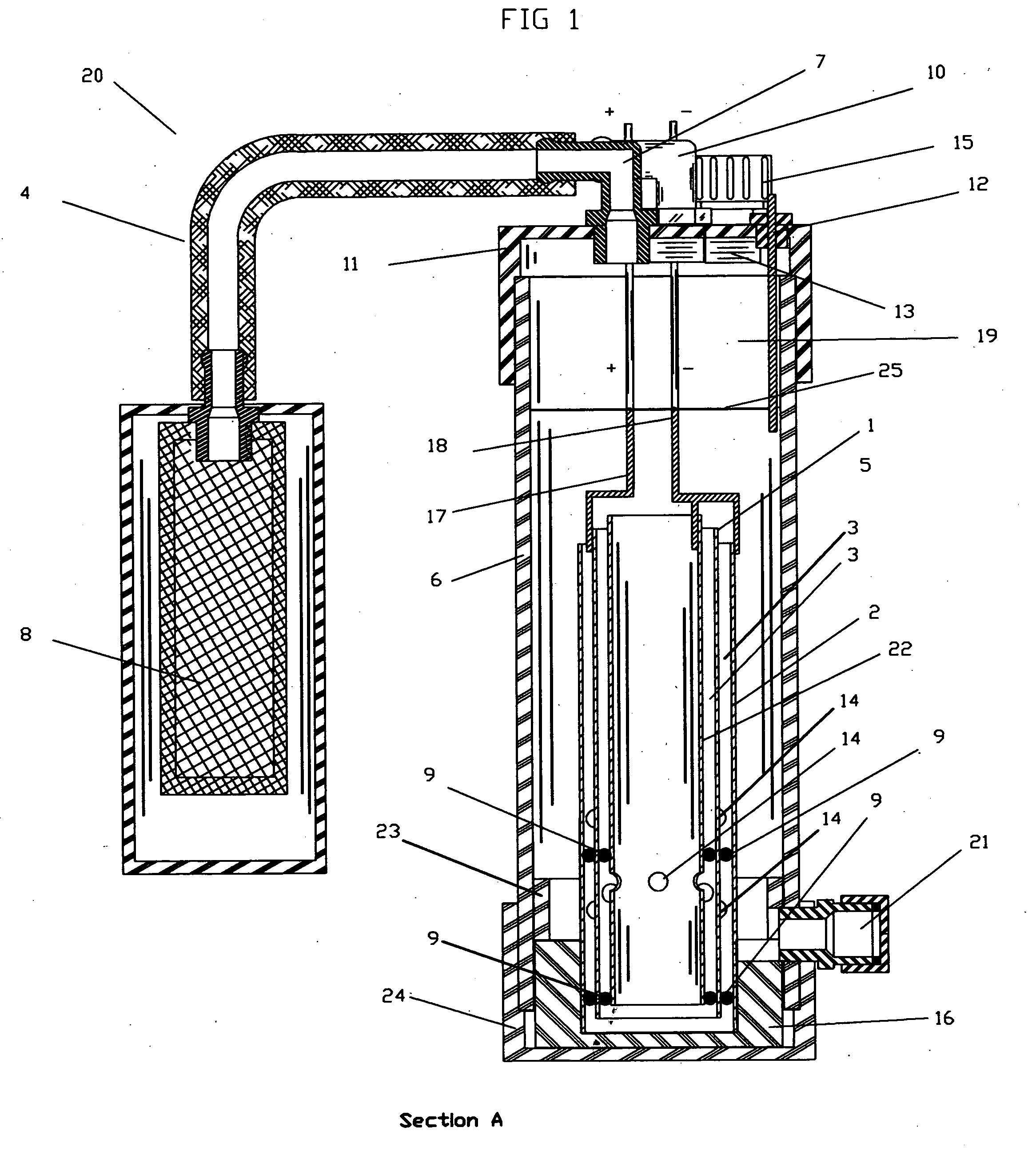 H2-O2-H2O fuel generator