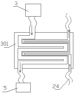 Heat energy power system comprehensively utilizing waste heat of acting pump