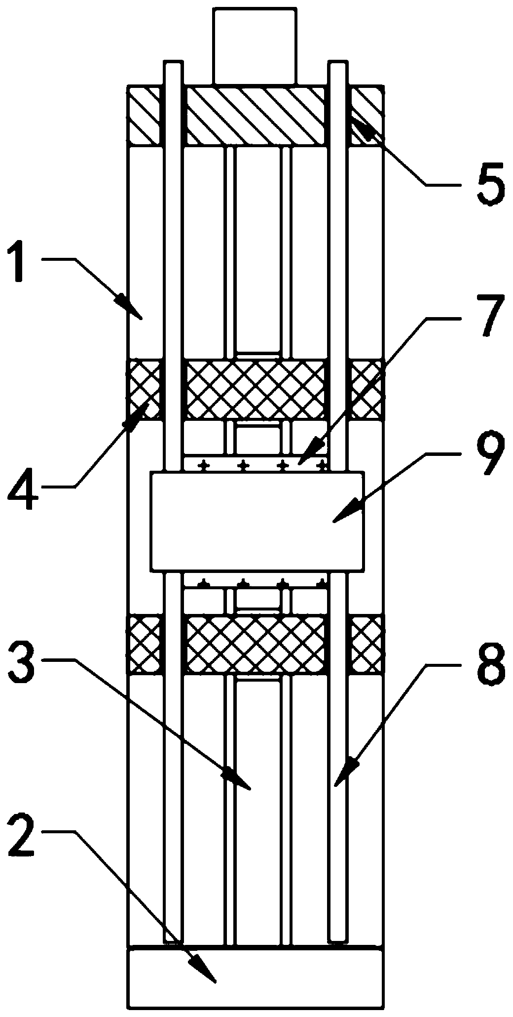 Frame for flat core cladding metal spraying