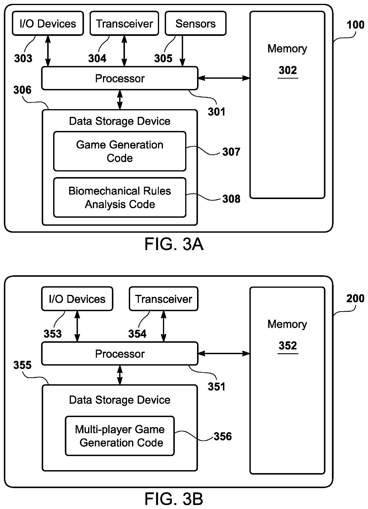 Gaming system for sports-based biomechanical feedback