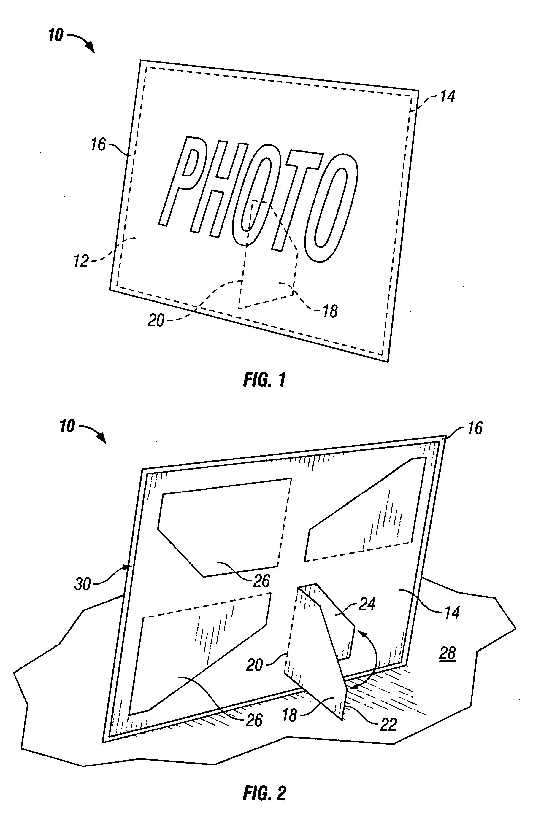 One-Piece Photograph Display Assembly and Methods of Use