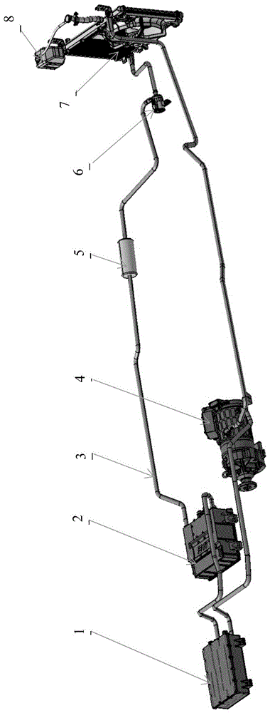 Cooling device of pure-electric logistics vehicle and control method of cooling device