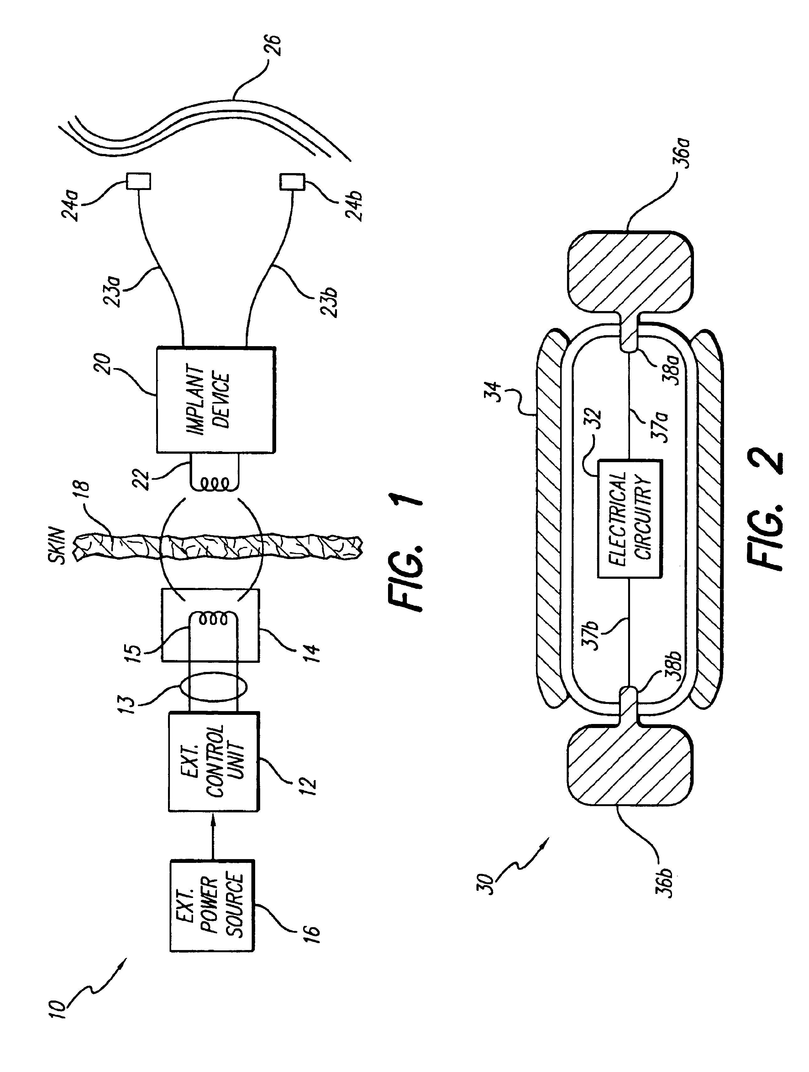 Voltage converter for implantable microstimulator using RF-powering coil
