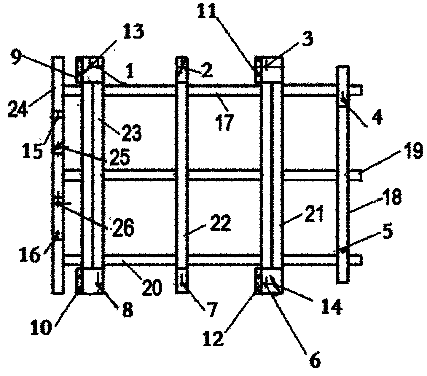 Welding clamp for assembling floor and battery box and manufacturing method