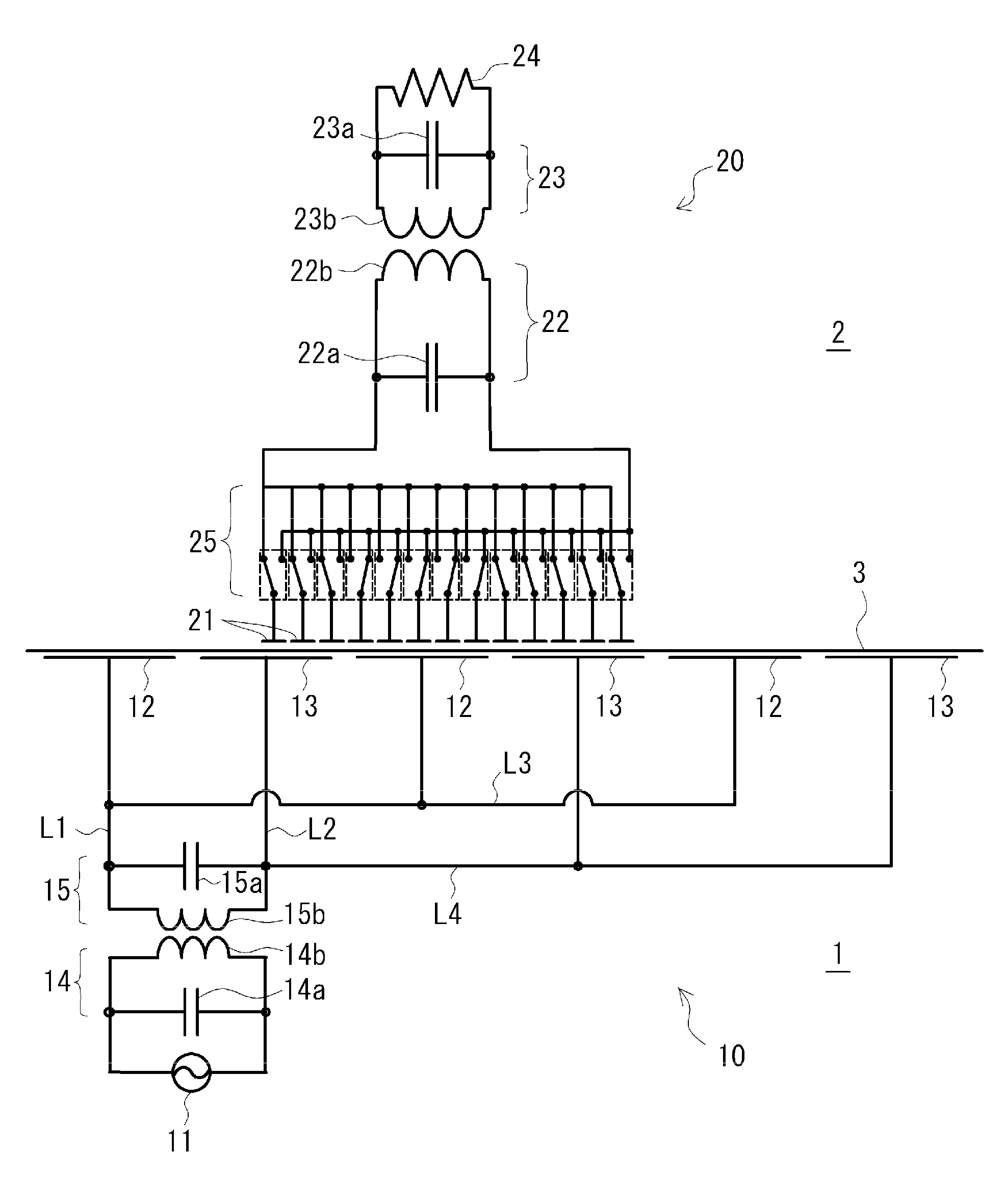 Power supply system and fixed and movable body therefor