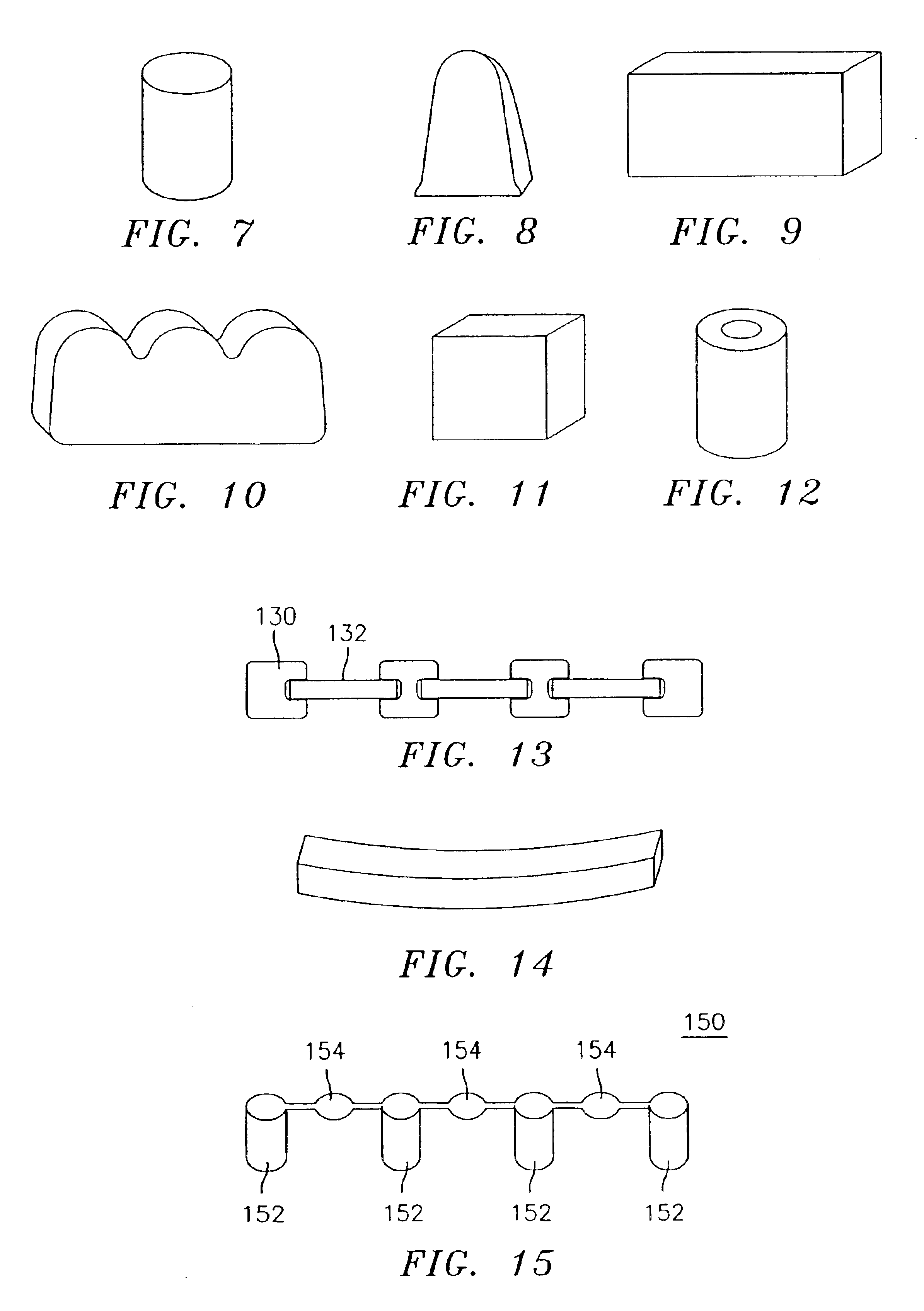 Prefabricated components for dental appliances
