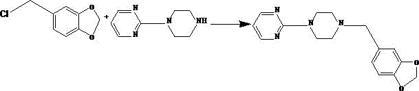 Synthetic method of piribedil