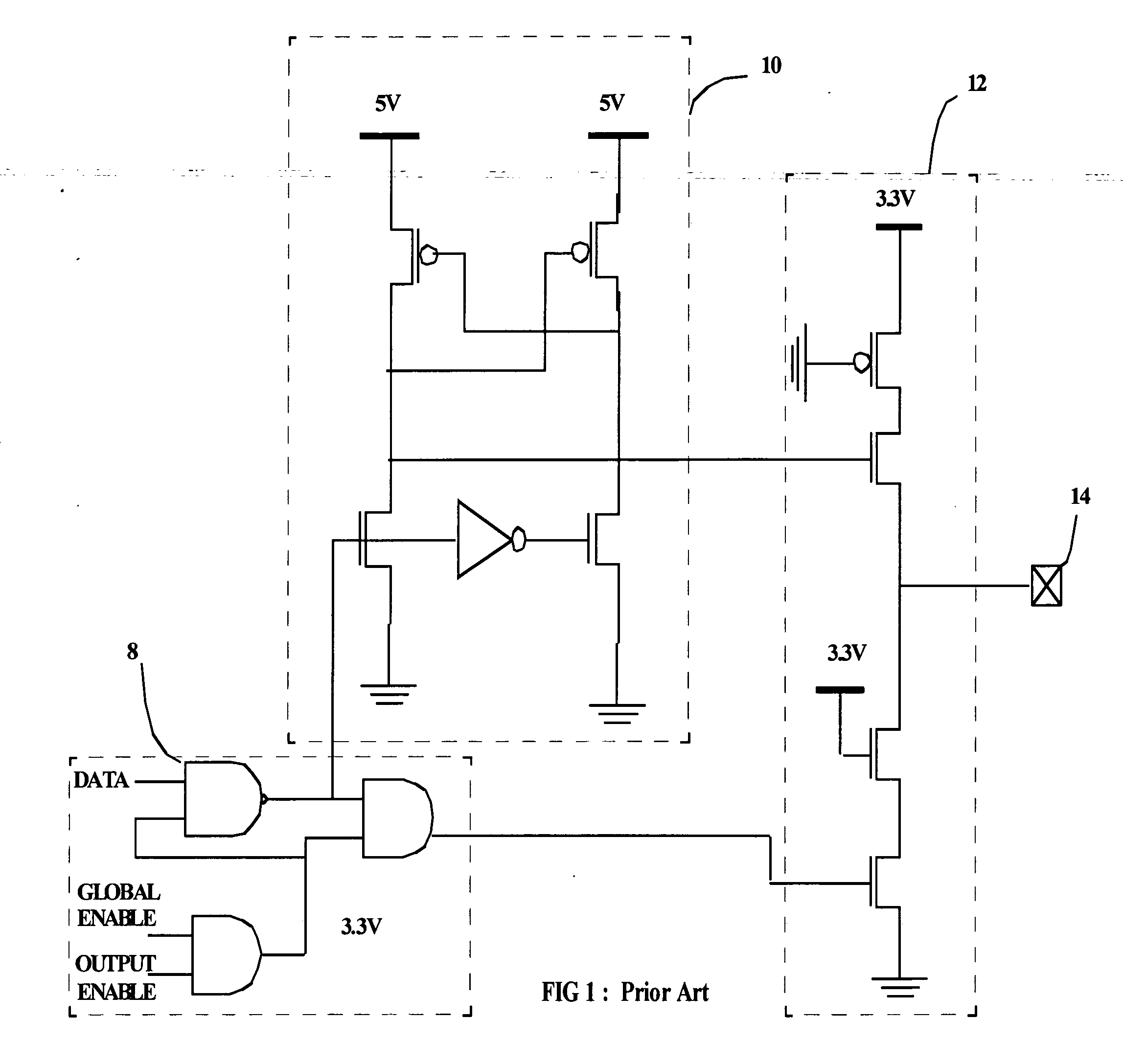 Output buffer providing multiple voltages