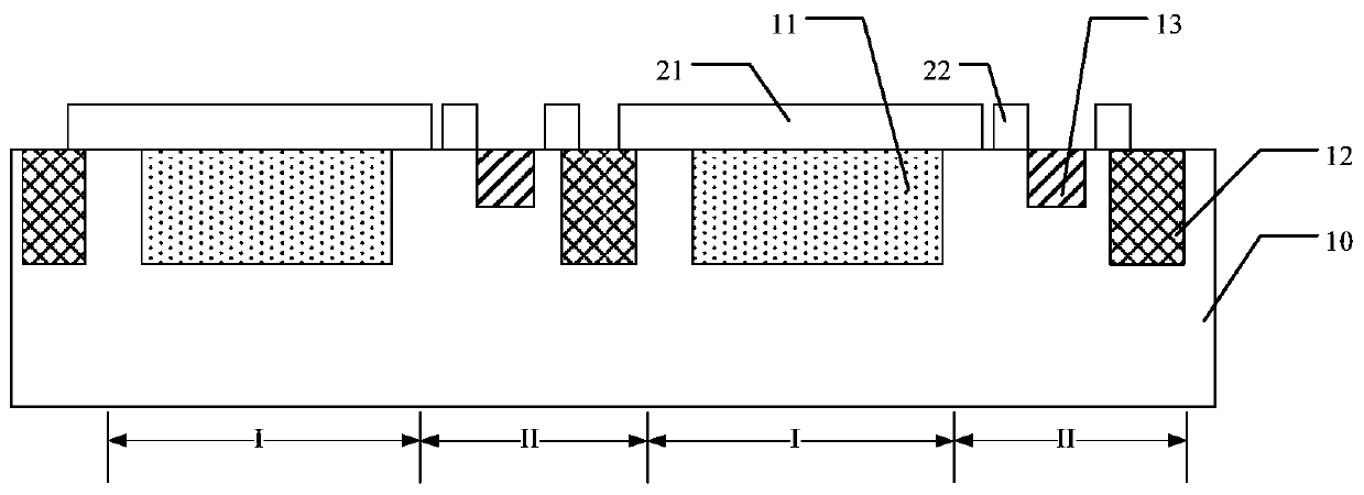 CMOS image sensor with time-delay integration and method for forming same