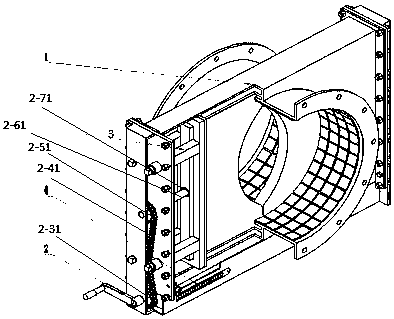 Transmission mechanism-externally-arranged type ceramic double-core adjustable shrinkage cavity