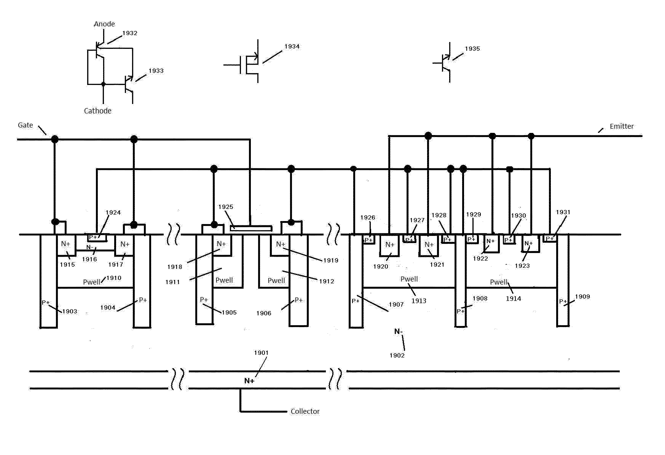 High Voltage Semiconductor Power Switching Device