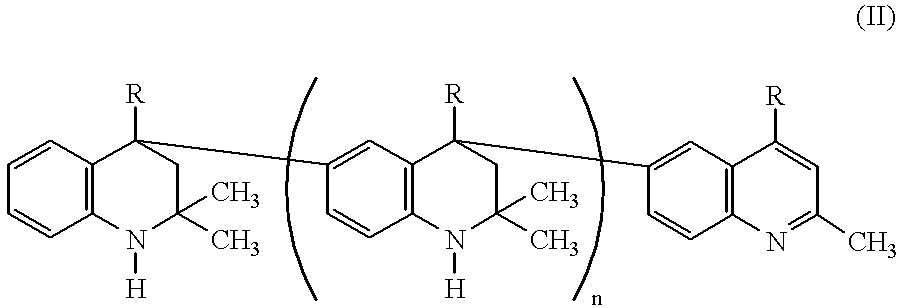 Lubricating compositions containing aromatized 1,2-dihydro-2,2,4-trimethylquinoline polymers