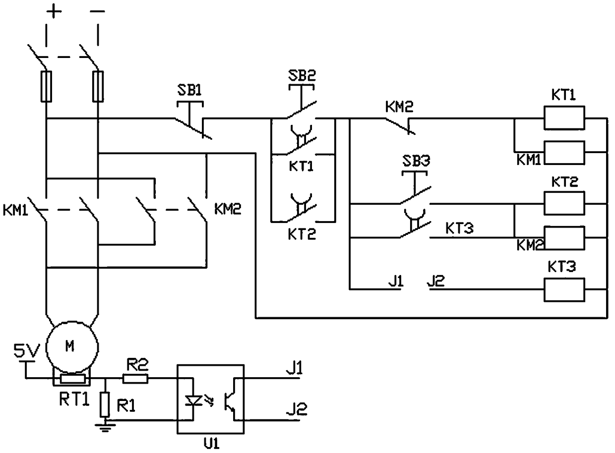 A motor blocking control circuit for a cooking machine and a control method thereof