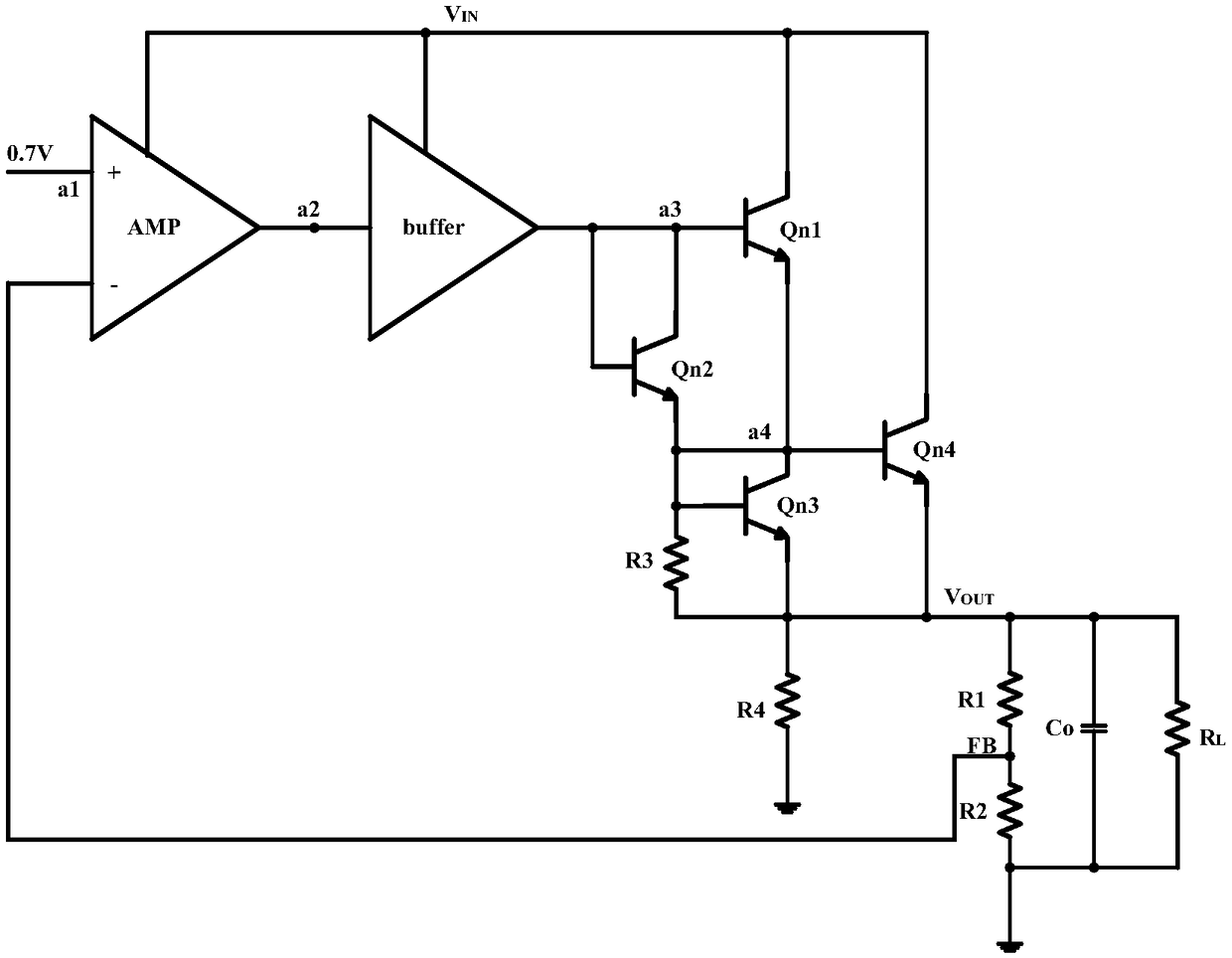 Bipolar anti-irradiation 5-A low-voltage wideband linear voltage regulator