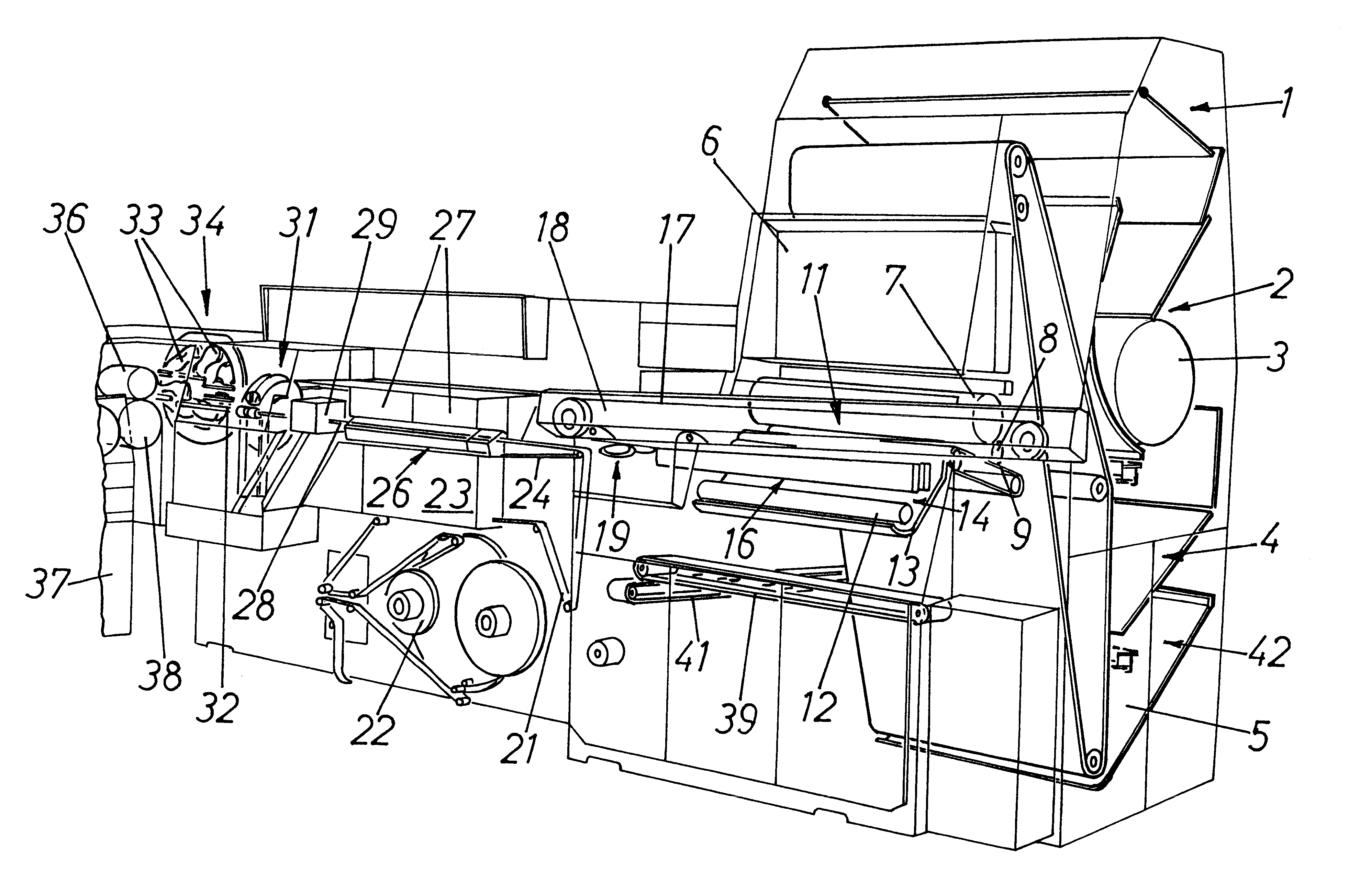 Apparatus for applying printed matter to webs of wrapping material for smokers' products