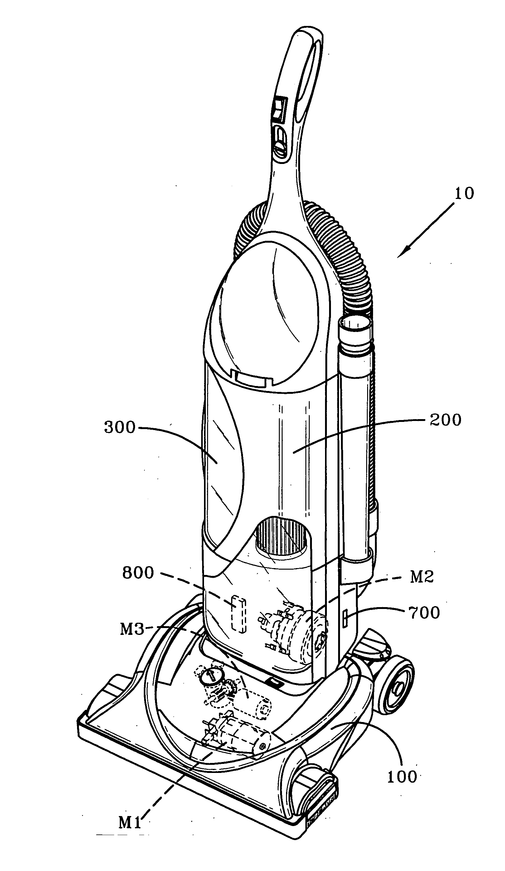 Suction nozzle height adjustment control circuit