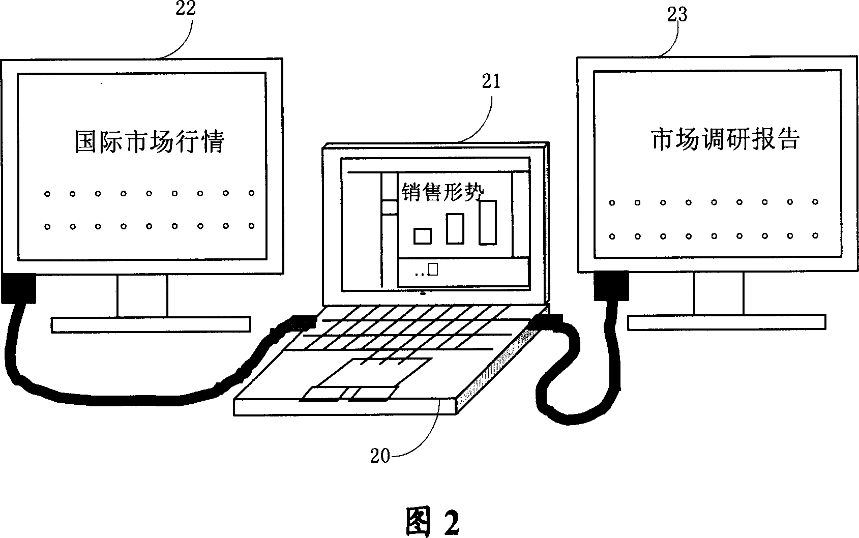 Multiple display device system and method for automatically setting display-mode
