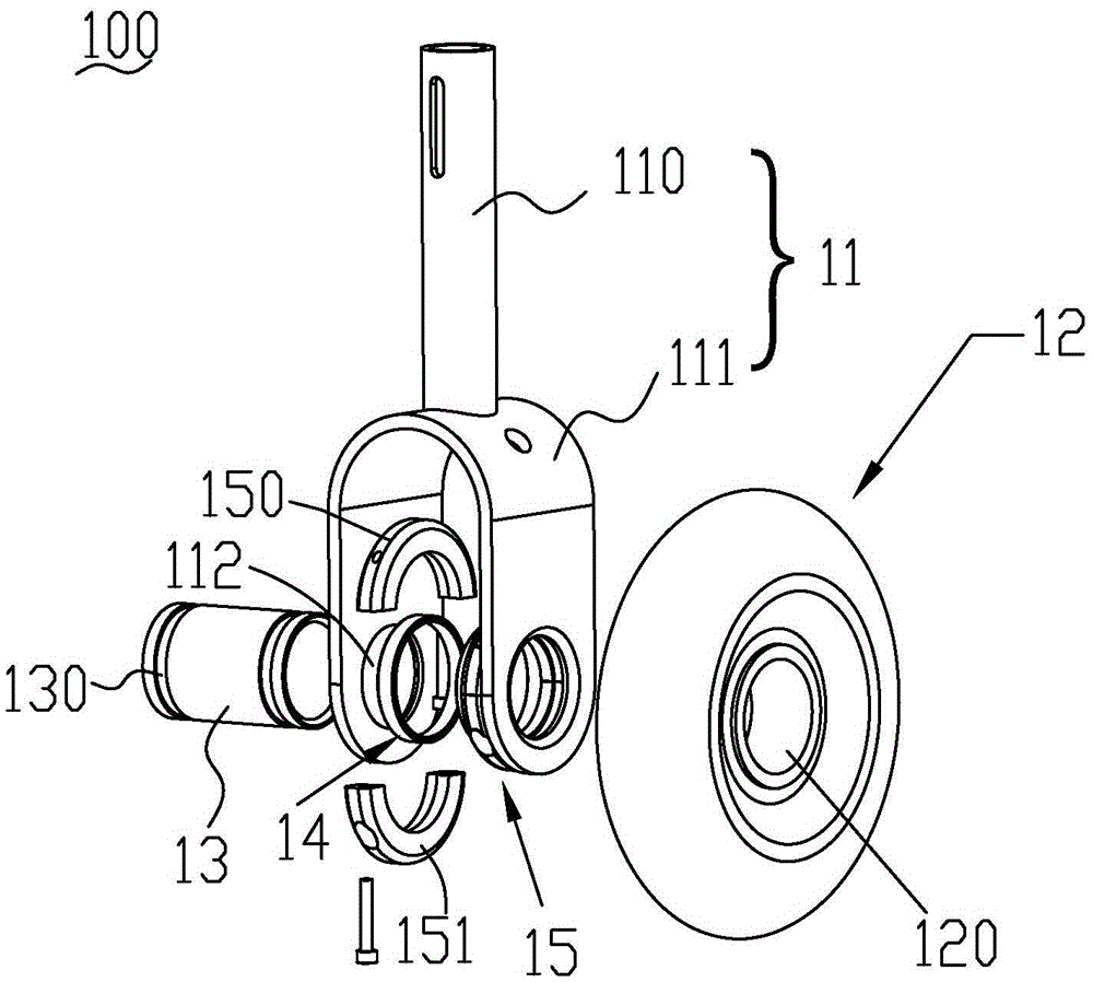 Wheel assembly, motor wheel assembly and scooter