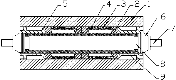 Composite cloth guide roller