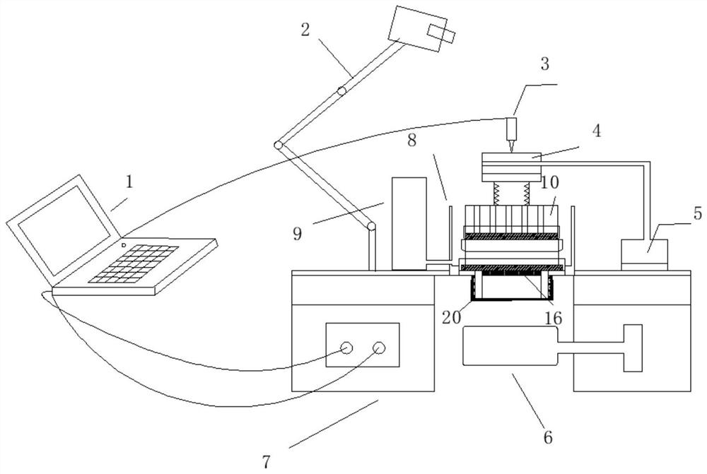 Consolidation compressor for testing dry-wet cycle characteristics of expansive soil