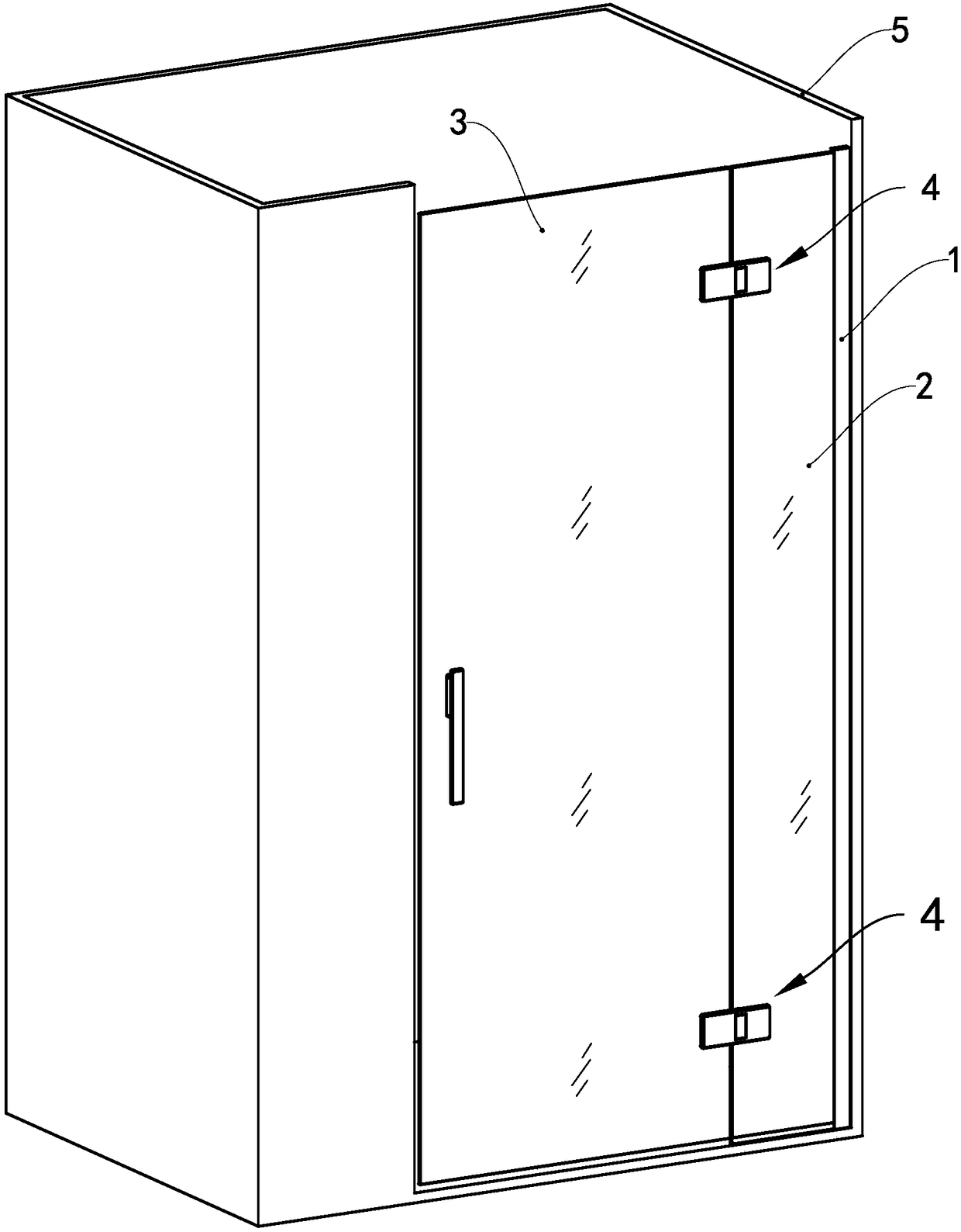Lifting hinge and shower door