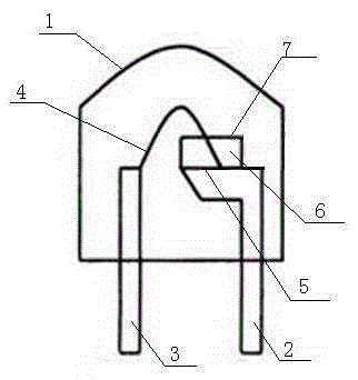 Diode in simple structure