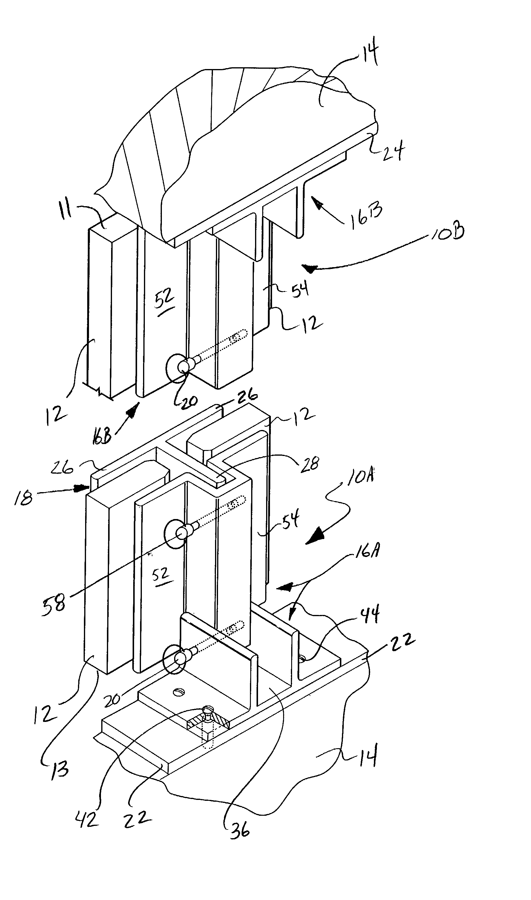 Locking assembly for shutters