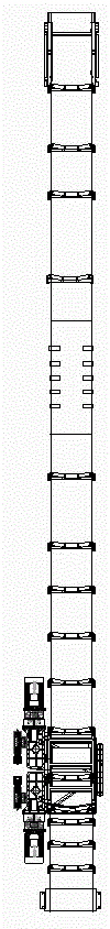 Over-rail transporting device of belt conveyor